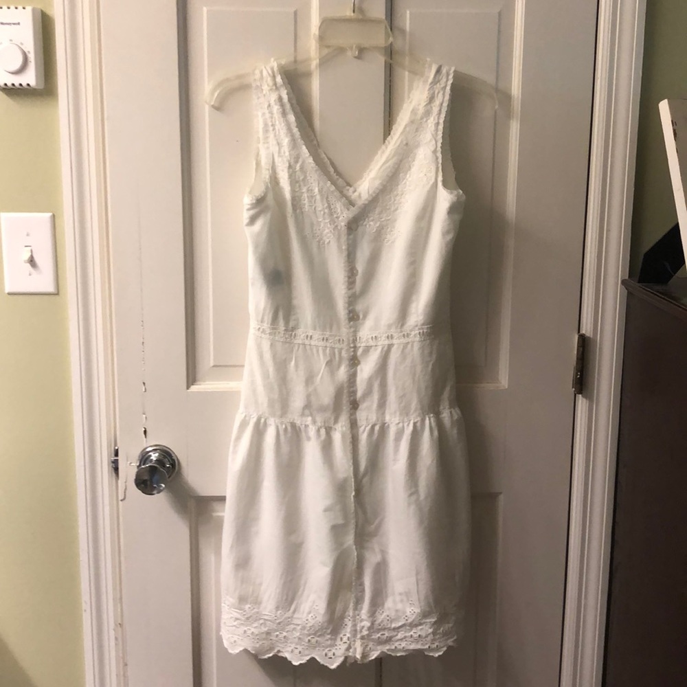 Ralph Lauren XS white lined dress